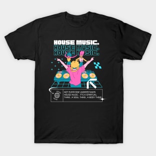 HOUSE MUSIC  - Dj Dancefloor (blue) T-Shirt